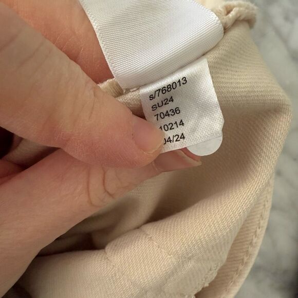Ann Taylor Loft Women’s 29 The Straight Cream Jeans New - Picture 7 of 8